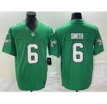 Men's Philadelphia Eagles #6 DeVonta Smith Green 2023 F.U.S.E. Vapor Untouchable Stitched Football Jersey