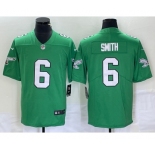 Men's Philadelphia Eagles #6 DeVonta Smith Green 2023 Vapor Limited Throwback Jersey
