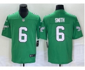 Men's Philadelphia Eagles #6 DeVonta Smith Green 2023 Vapor Limited Throwback Jersey