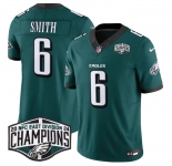 Men's Philadelphia Eagles #6 DeVonta Smith Green 2024 New NFC East Champions F.U.S.E. Vapor Untouchable Limited Stitched Football Jersey