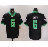 Men's Philadelphia Eagles #6 DeVonta Smith Limited Black Alternate FUSE Vapor Jersey