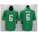 Men's Philadelphia Eagles #6 DeVonta Smith Midnight Green Draft First Round Pick Limited Jersey