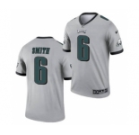 Men's Philadelphia Eagles #6 DeVonta Smith Silver 2021 Inverted Legend Stitched Jersey
