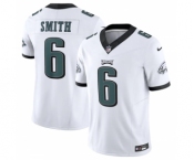 Men's Philadelphia Eagles #6 DeVonta Smith White 2023 F.U.S.E. Vapor Untouchable Limited Stitched Football Jersey