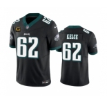 Men's Philadelphia Eagles #62 Jason Kelce Black 2023 F.U.S.E. With 4-Star C Patch Vapor Vapor Untouchable Limited Football Stitched Jersey