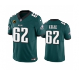 Men's Philadelphia Eagles #62 Jason Kelce Green 2023 F.U.S.E. With 4-Star C Patch Vapor Untouchable Limited Football Stitched Jersey