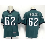 Men's Philadelphia Eagles #62 Jason Kelce Green 2024 New Vapor Untouchable Limited Football Stitched Jersey