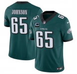 Men's Philadelphia Eagles #65 Lane Johnson Green 2025 F.U.S.E. With 4-Star C Patch Vapor Untouchable Limited Stitched Football Jersey