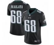 Men's Philadelphia Eagles #68 Jordan Mailata Black Men's Stitched Football Vapor Untouchable Limited Jersey