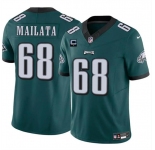 Men's Philadelphia Eagles #68 Jordan Mailata Green F.U.S.E With 1-Star C Patch Vapor Untouchable Limited Football Stitched Jersey