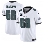 Men's Philadelphia Eagles #68 Jordan Mailata White 2025 F.U.S.E. With 2-Star C Patch Vapor Untouchable Limited Stitched Football Jersey