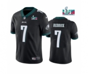 Men's Philadelphia Eagles #7 Haason Reddick Black Super Bowl LVII Patch Vapor Untouchable Limited Stitched Jersey