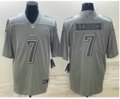 Men's Philadelphia Eagles #7 Haason Reddick Gray Atmosphere Fashion Stitched Jersey
