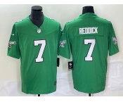 Men's Philadelphia Eagles #7 Haason Reddick Green 2023 FUSE Vapor Limited Throwback Stitched Jersey