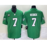 Men's Philadelphia Eagles #7 Haason Reddick Green 2023 F.U.S.E. With C Patch Vapor Untouchable Stitched Football Jersey