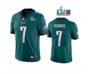 Men's Philadelphia Eagles #7 Haason Reddick Green Super Bowl LVII Patch Vapor Untouchable Limited Stitched Jersey