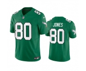 Men's Philadelphia Eagles #80 Julio Jones Green 2023 F.U.S.E. Throwback Vapor Untouchable Limited Football Stitched Jersey