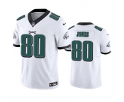 Men's Philadelphia Eagles #80 Julio Jones White 2023 F.U.S.E. Vapor Untouchable Limited Football Stitched Jersey