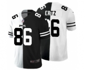 Men's Philadelphia Eagles #86 Zach Ertz Black V White Peace Split Vapor Untouchable Limited Football Jersey