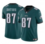 Men's Philadelphia Eagles #87 Jahan Dotson Green F.U.S.E Vapor Untouchable Limited Stitched Football Jersey