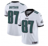 Men's Philadelphia Eagles #87 Jahan Dotson White Vapor Untouchable Limited Stitched Football Jersey