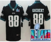 Men's Philadelphia Eagles #88 Dallas Goedert Limited Black Super Bowl LVII Vapor Jersey