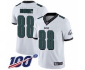 Men's Philadelphia Eagles #88 Dallas Goedert White Vapor Untouchable Limited Player 100th Season Football Jersey