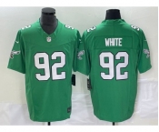 Men's Philadelphia Eagles #92 Reggie White Green 2023 F.U.S.E. Vapor Untouchable Stitched Football Jersey