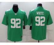 Men's Philadelphia Eagles #92 Reggie White Midnight Green Draft First Round Pick Limited Jersey