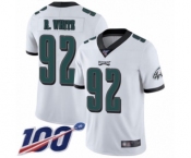 Men's Philadelphia Eagles #92 Reggie White Vapor Untouchable Limited Player 100th Season Football Jersey