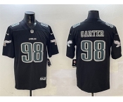 Men's Philadelphia Eagles #98 Jalen Carter Black Fashion New Vapor Untouchable Limited Football Stitched Jersey
