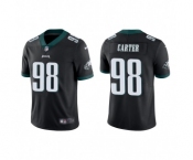Men's Philadelphia Eagles #98 Jalen Carter Black Vapor Untouchable Limited Stitched Jersey