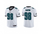 Men's Philadelphia Eagles #98 Jalen Carter White Vapor Untouchable Limited Stitched Jersey