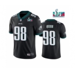 Men's Philadelphia Eagles #98 Robert Quinn Black Super Bowl LVII Vapor Untouchable Limited Stitched Jersey