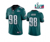 Men's Philadelphia Eagles #98 Robert Quinn Green Super Bowl LVII Vapor Untouchable Limited Stitched Jersey