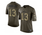 Nike Philadelphia Eagles #13 Nelson Agholor Green Men Stitched NFL Limited 2015 Salute To Service Jersey