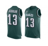 Nike Philadelphia Eagles #13 Nelson Agholor Midnight Green Team Color Men's Stitched NFL Limited Tank Top Jersey