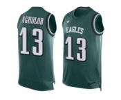 Nike Philadelphia Eagles #13 Nelson Agholor Midnight Green Team Color Men's Stitched NFL Limited Tank Top Jersey