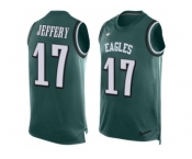 Nike Philadelphia Eagles #17 Alshon Jeffery Midnight Green Team Color Men's Stitched NFL Limited Tank Top Jersey