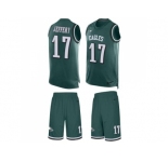 Nike Philadelphia Eagles #17 Alshon Jeffery Midnight Green Team Color Men's Stitched NFL Limited Tank Top Suit Jersey