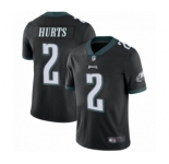 Philadelphia Eagles #2 Jalen Hurts Black Alternate Vapor Untouchable Limited Player Football Jersey