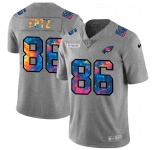 Philadelphia Eagles #86 Zach Ertz Men's Nike Multi-Color 2020 NFL Crucial Catch NFL Jersey Greyheather