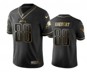 Philadelphia Eagles #88 Dallas Goedert Limited Black Golden Edition Football Jersey