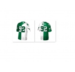 Philadelphia Eagles #92 Reggie White Green V White Peace Split  Throwback  Jersey
