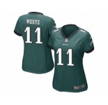 Women Nike Philadelphi Eagles #11 Carson Wentz Midnight Green Team Color Stitched NFL Jersey[Wentz]