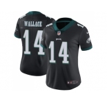 Women Nike Philadelphia Eagles #14 Mike Wallace Black Alternate Stitched NFL Vapor Untouchable Limited Jersey