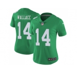Women Nike Philadelphia Eagles #14 Mike Wallace Green Stitched NFL Limited Rush Jersey