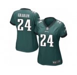 Women Nike Philadelphia Eagles #24 Corey Graham Game Midnight Green Team Color NFL Jersey
