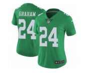 Women Nike Philadelphia Eagles #24 Corey Graham Limited Green Rush Vapor Untouchable NFL Jersey