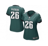 Women Nike Philadelphia Eagles #26 Jaylen Watkins Game Midnight Green Team Color NFL Jersey